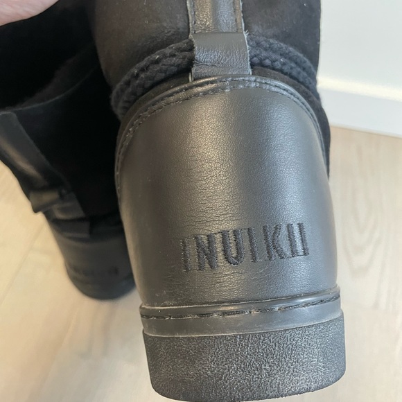 Inuikii High Sneaker Black Sherling Boot (womens EUR 38/US 7.5) - Picture 6 of 7